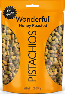 Honey Roasted Pistachios No Shells, 11 Ounce Resealable Bag, Gluten Free
