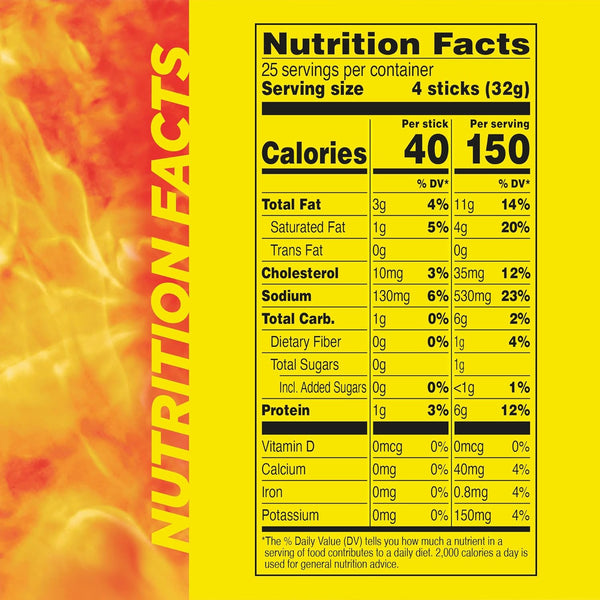 Slim Jim Original Smoked Meat Sticks, 100 Count, 0.28 oz Each