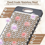 Kitchen cutting board with 304 stainless steel and wheat straw PP design