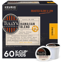 Tully's Coffee Hawaiian Blend Keurig Single Serve K-Cup Pods 60 Count