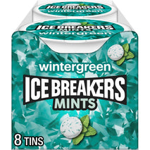 ice breakers wintergreen sugar free mints 1.5 oz 8 count tins for instant refreshment