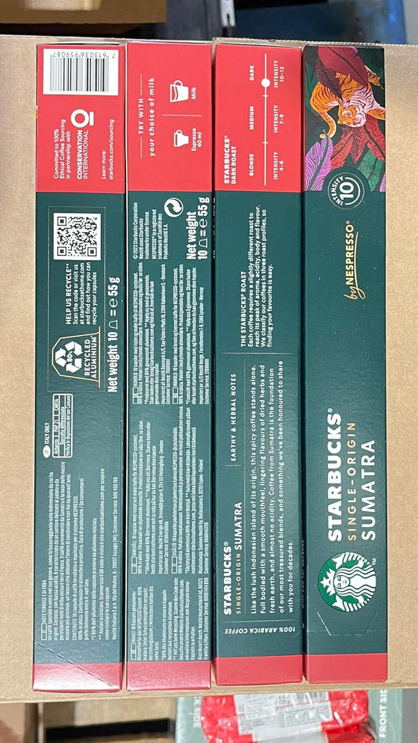 Starbucks by Nespresso Original Line, 50-count Espresso Pods Variety Pack
