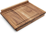 Charleston End Grain Acacia Wood Cutting Board for Home or Commercial Use