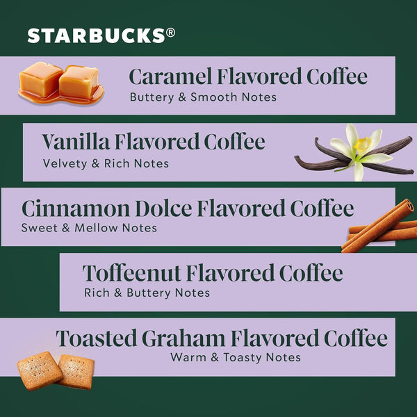 Starbucks Flavored K-Cup Coffee Pods Variety Pack 40 Count