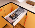 Joseph Joseph DrawerStore Knife Organizer for up to 9 knives, compact gray storage