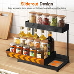 3 Pack L-Shaped Under Sink Organizer with Hooks and Hanging Cup, Black, 2026 Model