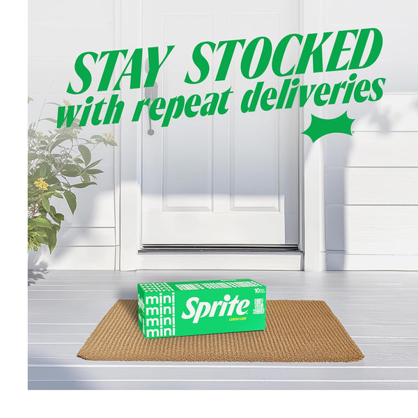 Sprite Lemon Lime Soda Soft Drinks, 7.5 fl oz, 10 Pack