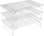 2PCS Cooling Racks for Cooking and Baking - 10" x 15"Heavy Duty Stainless Steel Wire Rack for Baking, Grilling, Roasting - Oven & Dishwasher Safe - Fits Jelly Roll Sheet Pan-Silver