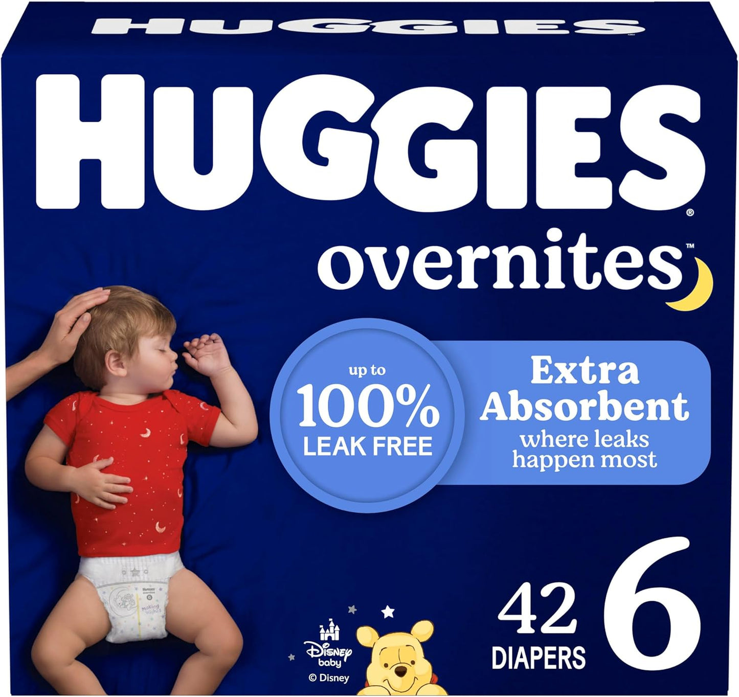 Huggies Overnites Size 5 Overnight Diapers (27+ lbs), 50 Ct, Packaging May Vary