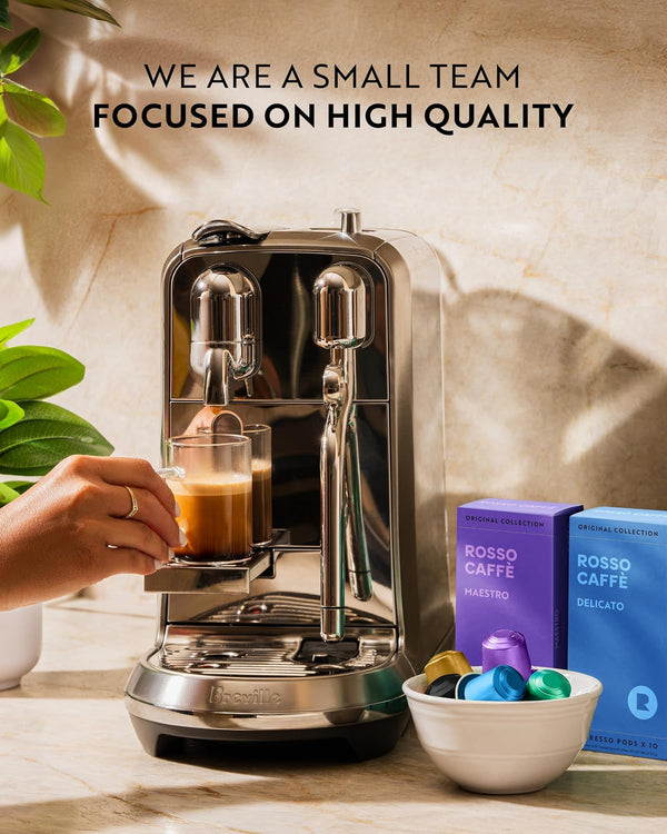 Rossi Caffe 60 Espresso Coffee Pods Variety Pack for Nespresso Original Machines
