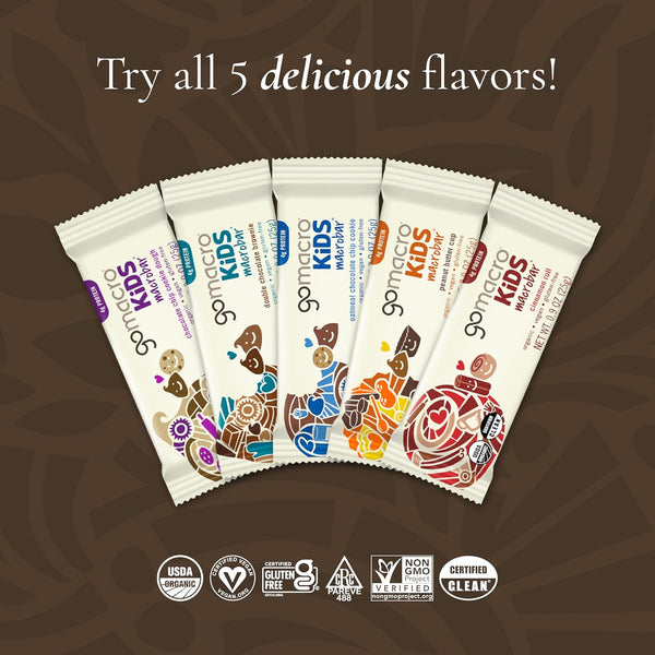 Gomacro Organic Kids Oatmeal Chocolate Chip Cookie Bars 7 Count 6.3 Ounce