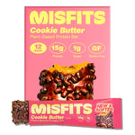Misfits Protein Bar Variety Pack, 12-count, Multiple Flavors, Plant-based, Low Carb, Non-GMO, Gluten Free