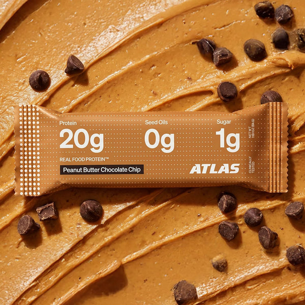 Atlas Real Food Protein Bar with Peanut Butter and Chocolate Chip