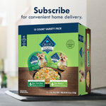 blue buffalo delights natural adult small breed wet dog food, variety pack, made with natural ingredients, filet mignon & new york strip recipe