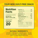Freestyle Snacks Olive Snack Packs - Single Serve - Fresh Pitted Green Olives, Grown in Greece, All Natural, Non-GMO, Sugar-Free, Salty Snack - Variety