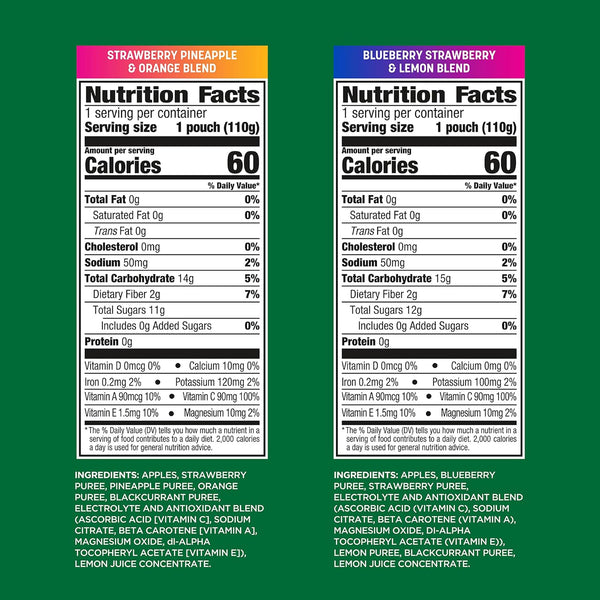 18-count variety pack of no sugar added active fruit blend with electrolytes