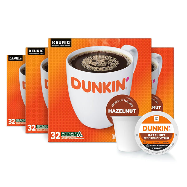 Dunkin' French Vanilla Artificially Flavored Coffee K-Cup Pods, 10 Count Boxes, Pack of 6