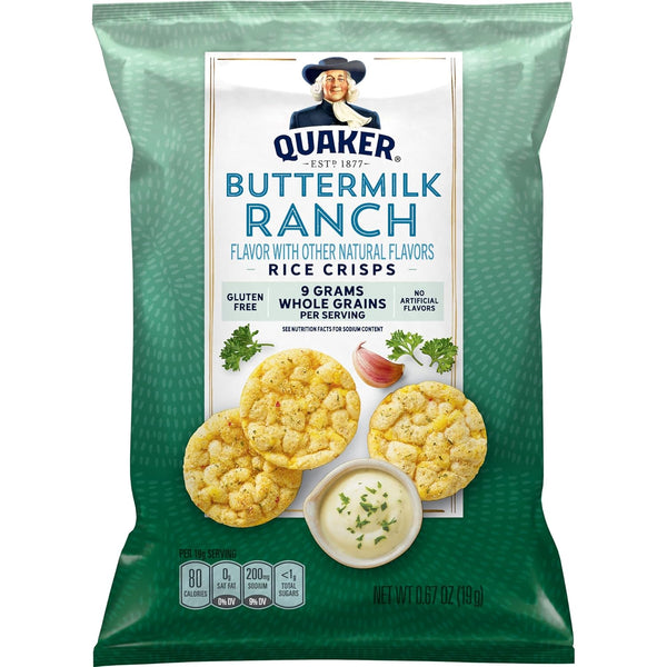 Quaker Rice Crisps 4 Flavor Variety Mix 15 Count