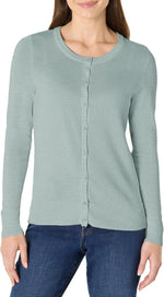 Amazon Essentials Women's Lightweight Crewneck Cardigan Sweater (Available in Plus Size)