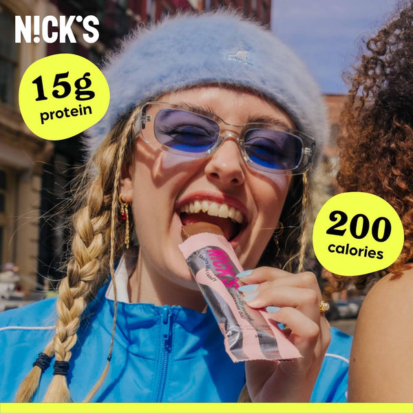 N!CK'S Protein Bars Salty Peanut Chocolate, 12-Count Box, 15g Protein, 200 Calories