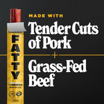 Grass Fed Beef and Pork Meat Sticks, High Protein, 13g Per Stick, 2 oz, Pack of 20