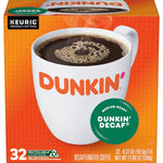Dunkin' Decaf Medium Roast Coffee, 22 Count, 4 Pack