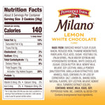 Pepperidge Farm Milano white chocolate lemon flavored cookies, 7 oz bag, classic and sweet