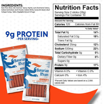 Bavarian Meats Lil' Landjaeger Meat Sticks, Smoked Sausage Protein Snacks, 10 Ounce