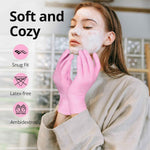 Food-Grade Pink Nitrile Gloves: 3-mil, Latex-Free, Powder-Free, 100 ct Box (Medium)