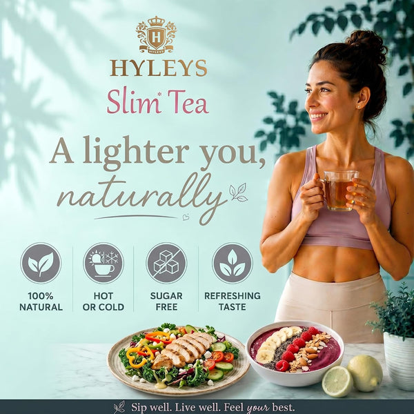 Hyleys Slim Tea 42 Ct Assorted Herbal Supplement Tea Bags
