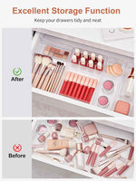 SMARTAKE 13-Piece Drawer Organizer: Tidy Storage for Makeup, Jewelry, and More