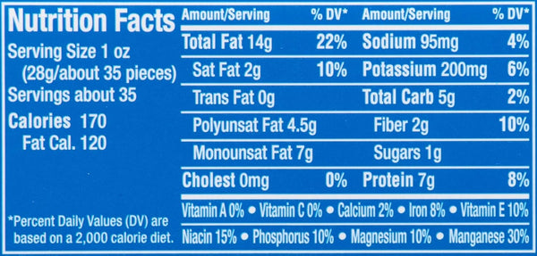 Planters Salted Cocktail Peanuts, 2.19lb Jar, Kosher, Bulk Nuts
