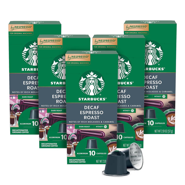 Starbucks by Nespresso Original Line, 50-count Espresso Pods Variety Pack