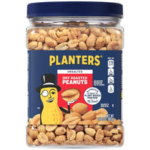 Planters unsalted dry roasted peanuts, 35 ounce, USA-grown and harvested