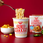 Nissin Beef Flavor Instant Ramen Microwaveable Paper Cups, 2.25 Ounce, Pack of 12