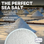 Sea Salt Superstore Coarse Grain Kosher Non-Iodized Baja Salt Refill for Grinder, 14 oz Bag