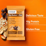RXBAR Nut Butter and Oat Protein Bars, 12 Count, Dark Chocolate Peanut Butter, 23.2oz Box