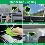 xin dell windshield cleaner tool extendable handle microfiber pads for car home window cleaning