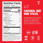 Chomps Grass-Fed Beef Jerky Snack Sticks 24-Pack 0.5oz Keto Paleo Whole30