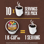 Yuban Traditional Roast Medium Roast K-Cup Coffee Pods, 10 count box, Keurig compatible