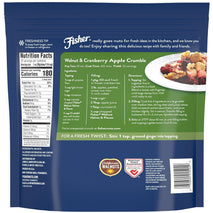 Fisher Chef's Naturals 2 lb unsalted walnuts for baking, cooking, and healthy snacks, resealable bag, vegan protein, keto snack, chopped nuts