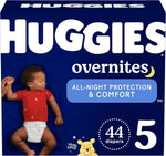 Huggies Overnites Size 5 Overnight Diapers, 50 Ct, 27+ lbs, Disney Designs