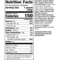 Annie's Organic Chocolate Chip Cookie Bites, 10.5 oz, 10 Pouches