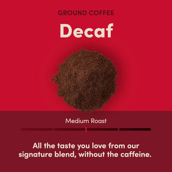 Tim Hortons 100% Arabica Decaf Medium Roast Ground Coffee 12 Ounce