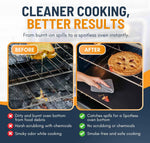 Oven Liners for Bottom of Oven - 2 Pack Large Heavy Duty Mats, 17”x25” Non-Stick Reusable Liner for Electric, Gas, Toaster Ovens, Grills - BPA & PFOA Free Kitchen Accessory to Keep Oven Clean (Black)