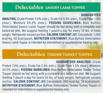 Blue Buffalo Delectables Natural Wet Dog Food Topper Variety Pack, Lamb & Turkey Dinner, 3oz, 12-Pack, 6-Flavor Assortment