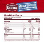 Campbell's Chunky Hearty Bean Soup with Ham, 19 Oz Can, Protein Rich, Microwaveable, Pantry Staple