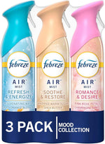 Febreze Air Mist 8.8oz Odor-Fighting Spray for Home, Bathroom, Kitchen, and Car - 3 Count