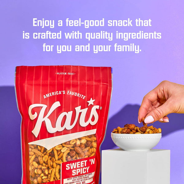 Kar's Nuts Sweet 'N Spicy Trail Mix, 28 oz Resealable Pouch, Gluten-Free Snack Mix