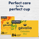 Gevalia Colombia Medium Roast K-Cup Coffee Pods, 84 ct Box, Keto and Low Carb Friendly